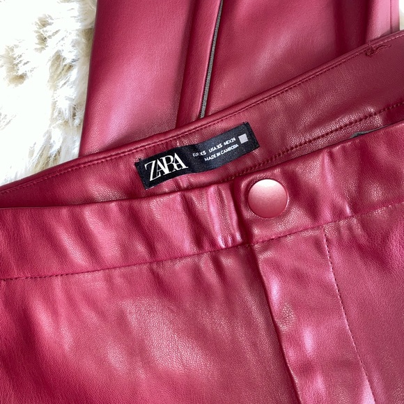 Zara Faux Leather Pants - Picture 3 of 5